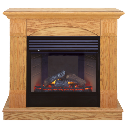 ProCom Deluxe Electric Fireplace With Remote Control - Oak Finish