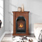 Bluegrass Living Vent Free Natural Gas Fireplace System - 10,000 BTU, T-Stat Control, Apple Spice Finish