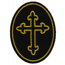 Forever And Always Carries Yellow Cross in oval 3 x 2 Patches
