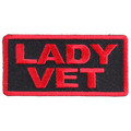 Forever And Always Carries Lady VET in red 3 x 1.5 Patches