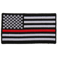 Forever And Always Carries Thin Red Line American Flag 3.5 x 2 Patches