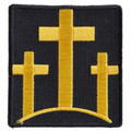 Forever And Always Carries Three Yellow Crosses on black 0 x 0 Patches