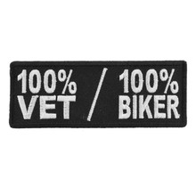 Forever And Always Carries 100% VET 100% BIKER 4 x 1.5 Patches