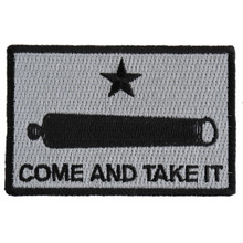 Forever And Always Carries Come And Take It Cannon on gray 3 x 2 Patches