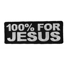 Forever And Always Carries 100% For Jesus 4 x 1.25 Patches