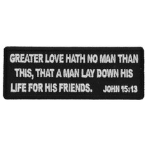 Forever And Always Carries John 15:13 4 x 1.5 Patches
