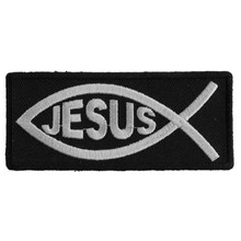 Forever And Always Carries Jesus Fish 3.5 x 1.5 Patches