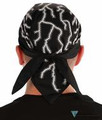 Back view of American Made Glow in the Dark Lightning du rag (skull caps, doo rags) from Forever And Always in Farmerville, LA.