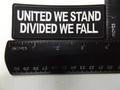 Forever And Always Carries United we Stand Divided we fall 4 x 2 Patches