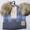 C.C BABY-25POMPOM
Plaid Knit Baby Beanie With Faux Fur Double Poms

- 47% Rayon / 31% PBT / 22% Nylon BLACK/PALE BLUE