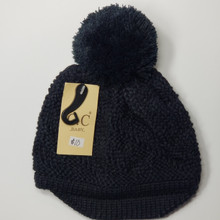 C.C BABY-2037-POM
Diagonal Pattern Baby Brim Hat with Knit Pom

- One Size Fits Most
- 100% Acrylic