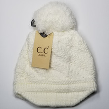 C.C BABY-2037-POM
Diagonal Pattern Baby Brim Hat with Knit Pom

- One Size Fits Most
- 100% Acrylic