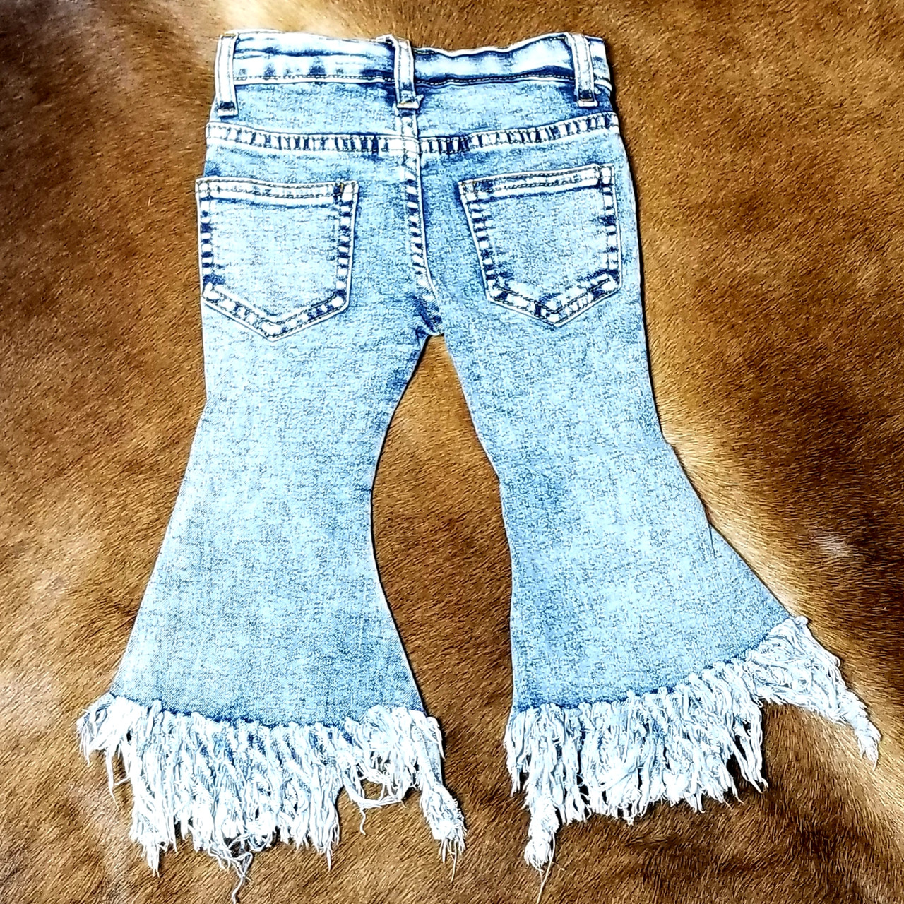 パンツ GLAD NEWS fringe flare denim FLARE JEANS W/FRINGE - Forever And Always Boutique