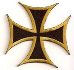 Forever And Always Carries Iron Cross Patch with Bronze Outline 0 x 0 Patches