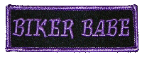 Forever And Always Carries PURPLE BIKER BABE 0 x 0 Patches