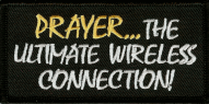 Forever And Always Carries Prayer The Ultimate Wireless Connection 4 x 1.5 Patches