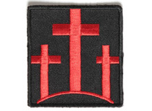 Forever And Always Carries Three Crosses in Red Patch 0 x 0 Patches