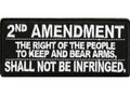 Forever And Always Carries 2nd Amendment The Right of the People to Keep and Bear Arms Shall Not Be Infringed 4 x 1.5 Patches