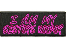 Forever And Always Carries I Am My Sister's Keeper in purple 4 x 1.5 Patches