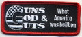 Forever And Always Carries Guns God  Guts What America Was Built On Patch 0 x 0 Patches