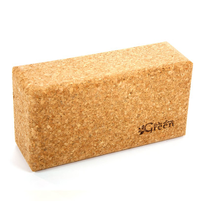 Wai Lana Green™ Cork Yoga Block