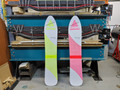 Fresh out of the press. Hand screen printed top sheet in either red or yellow fluro print.