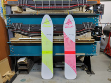 Fresh out of the press. Hand screen printed top sheet in either red or yellow fluro print.