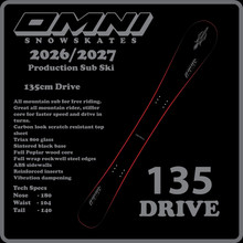 145cm Drive model snowskate sub ski only
Red sidewalls
