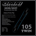 105 cm Twin tip snowskate sub ski only
Red sidewalls