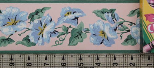 Imperial Vintage Wallpaper Border Morning Glory Blue