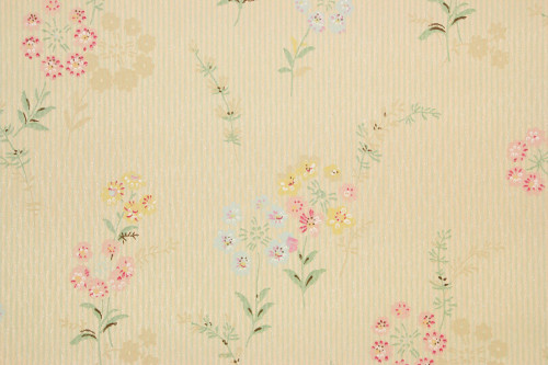 930s Vintage Wallpaper Spring Floral