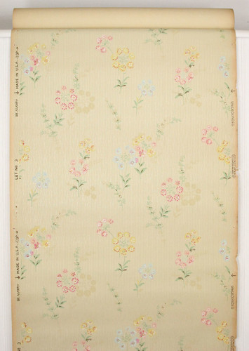 930s Vintage Wallpaper Spring Floral