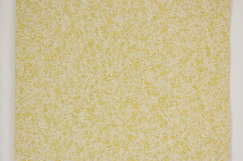 1950s Vintage Wallpaper Yellow White Swirl with Gold Metallic