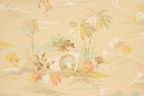 1920s Vintage Wallpaper Palm Trees