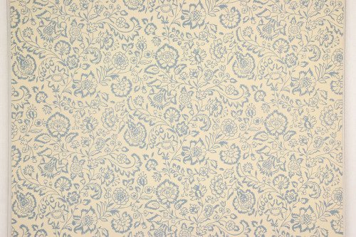 1960s Vintage Wallpaper Blue Floral