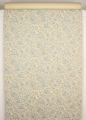 1960s Vintage Wallpaper Blue Floral