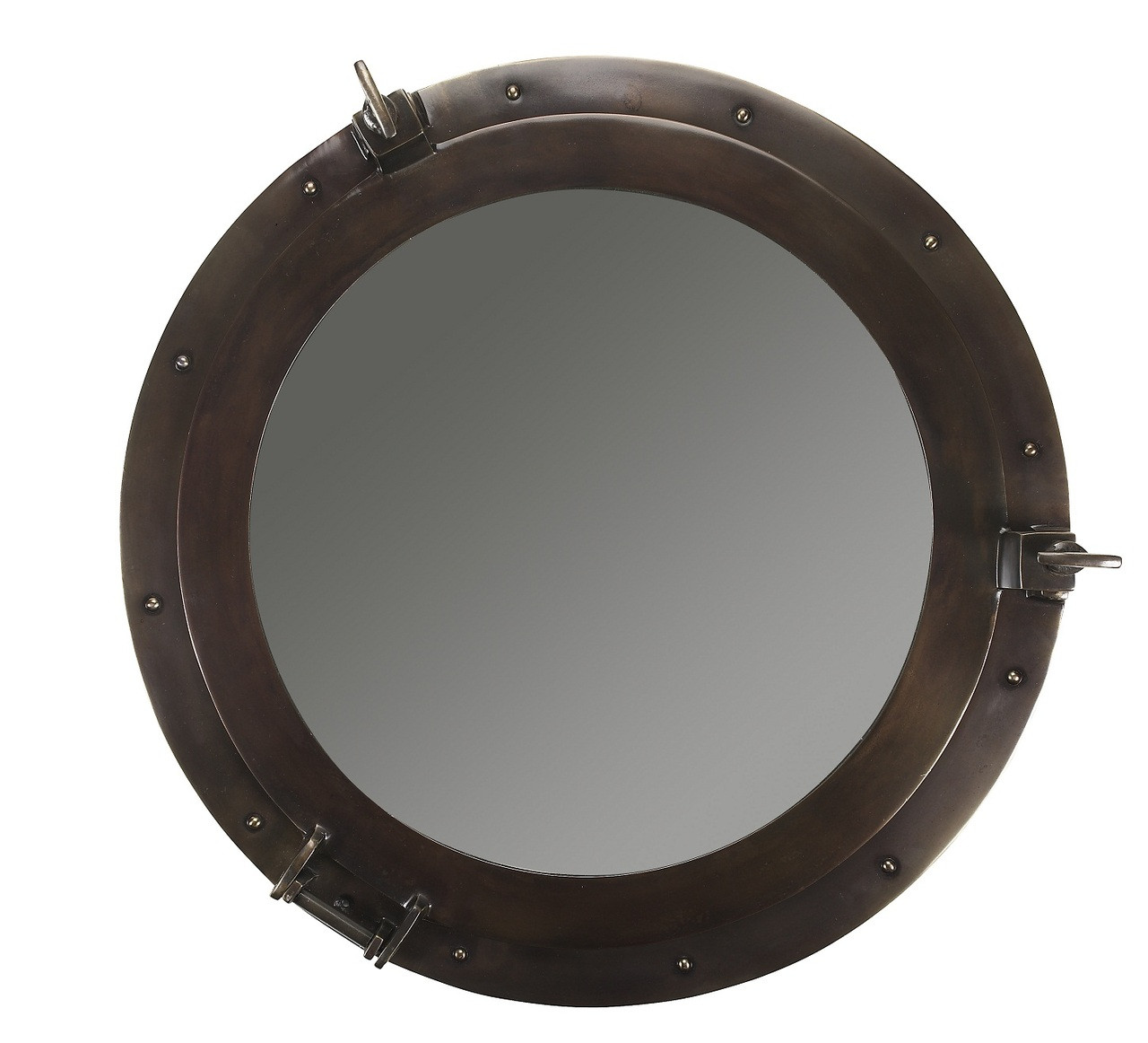 Buy Deluxe Cabin Bronze Porthole Mirror, port holes, Nautical & Beach ...