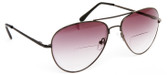 Aviator Unisex Bifocal Reading  Sunglasses with Gradient Lens  