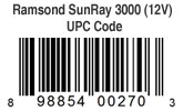 Ramsond SunRay 3000 Pure Sine Wave Inverter 12V UPC Code