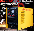 Ramsond CT520DY 3-IN-1 50 Amp Plasma Cutter + 200 Amp TIG and ARC Welder