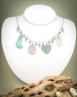 Sea Glass "LOVE" necklace