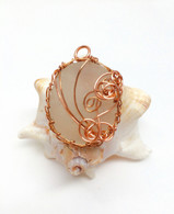 Copper Net Weave Pendant