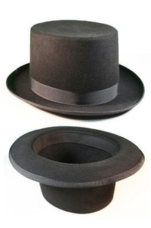 Black Formal Top Hat - Black Top Hat for Tails