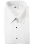 White Como Laydown Tuxedo Shirt by Cardi