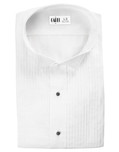 White Dante Wingtip Tuxedo Shirt by Cardi
