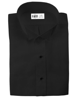 Black Lucca Wingtip Tuxedo Shirt by Cardi