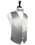 Platinum Silk Tuxedo Vest