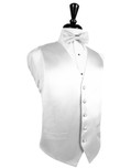 White Silk Tuxedo Vest