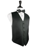 Asphalt Herringbone Tuxedo Vest