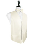 Ivory Herringbone Tuxedo Vest